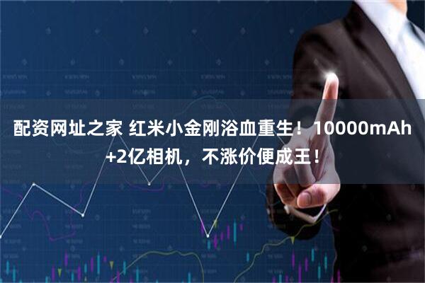 配资网址之家 红米小金刚浴血重生！10000mAh+2亿相机，不涨价便成王！